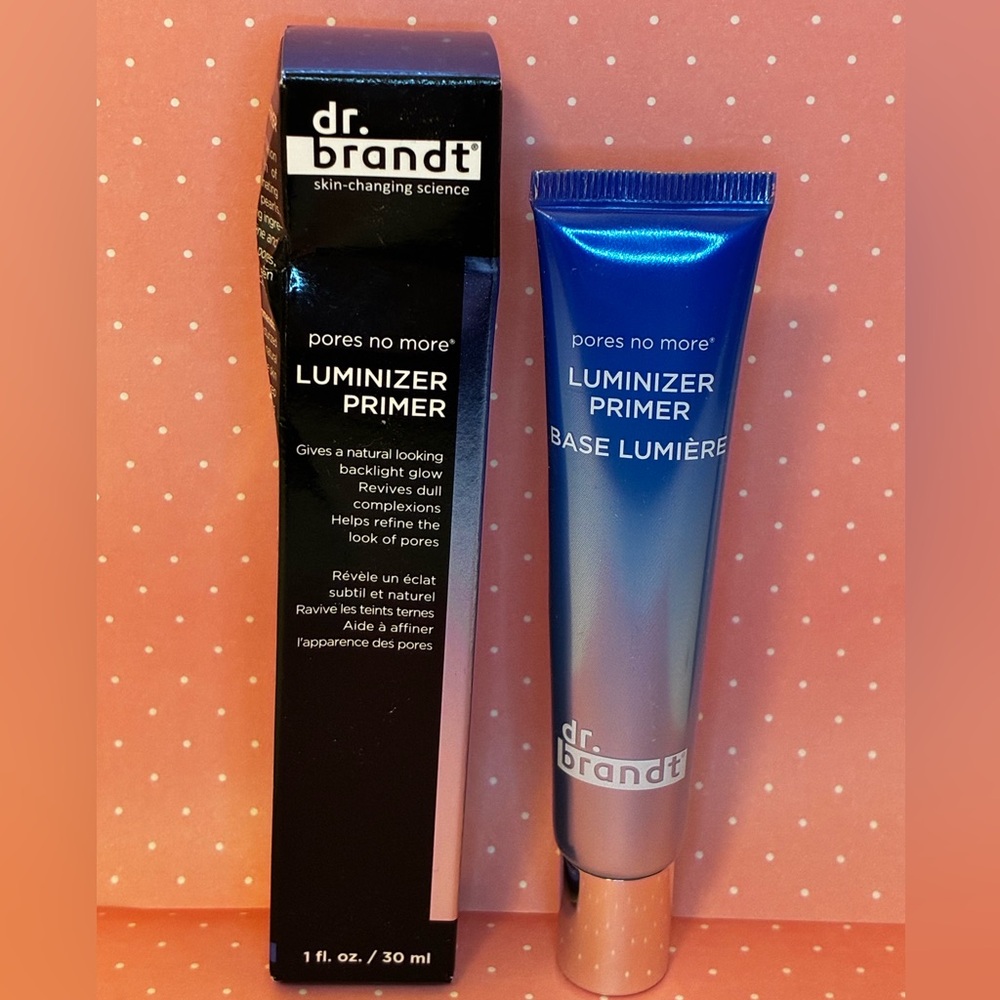 Dr. Brandt Pores No More Luminizer Primer $40 MSRP Full Size 1oz NEW IN BOX